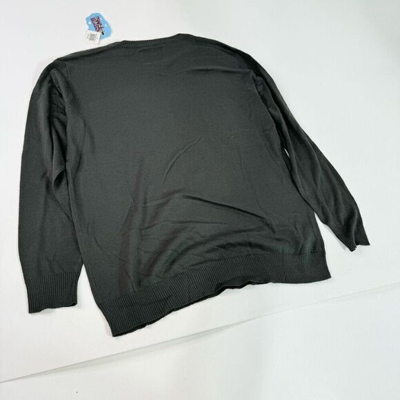Adventure Time Sweater Mens 2XL Gray Finn Long-Sleeve Crew-Neck Pullover NWT - Picture 8 of 9